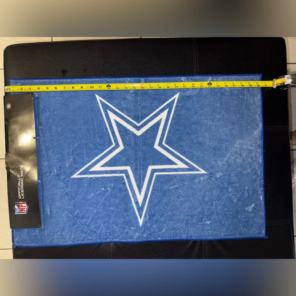 NWT BUNDLE DALLAS COWBOY DOOR MAT + WATER BOTTLE 36 oz